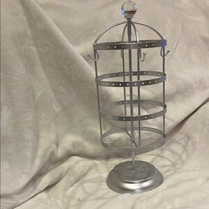 Elegant Silver Jewelry Organizer